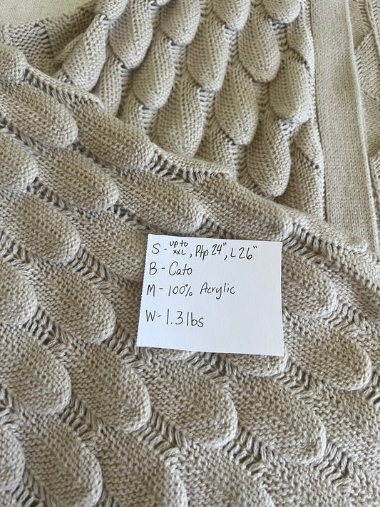 Cozy Scalloped Cardigan (M-XXL)