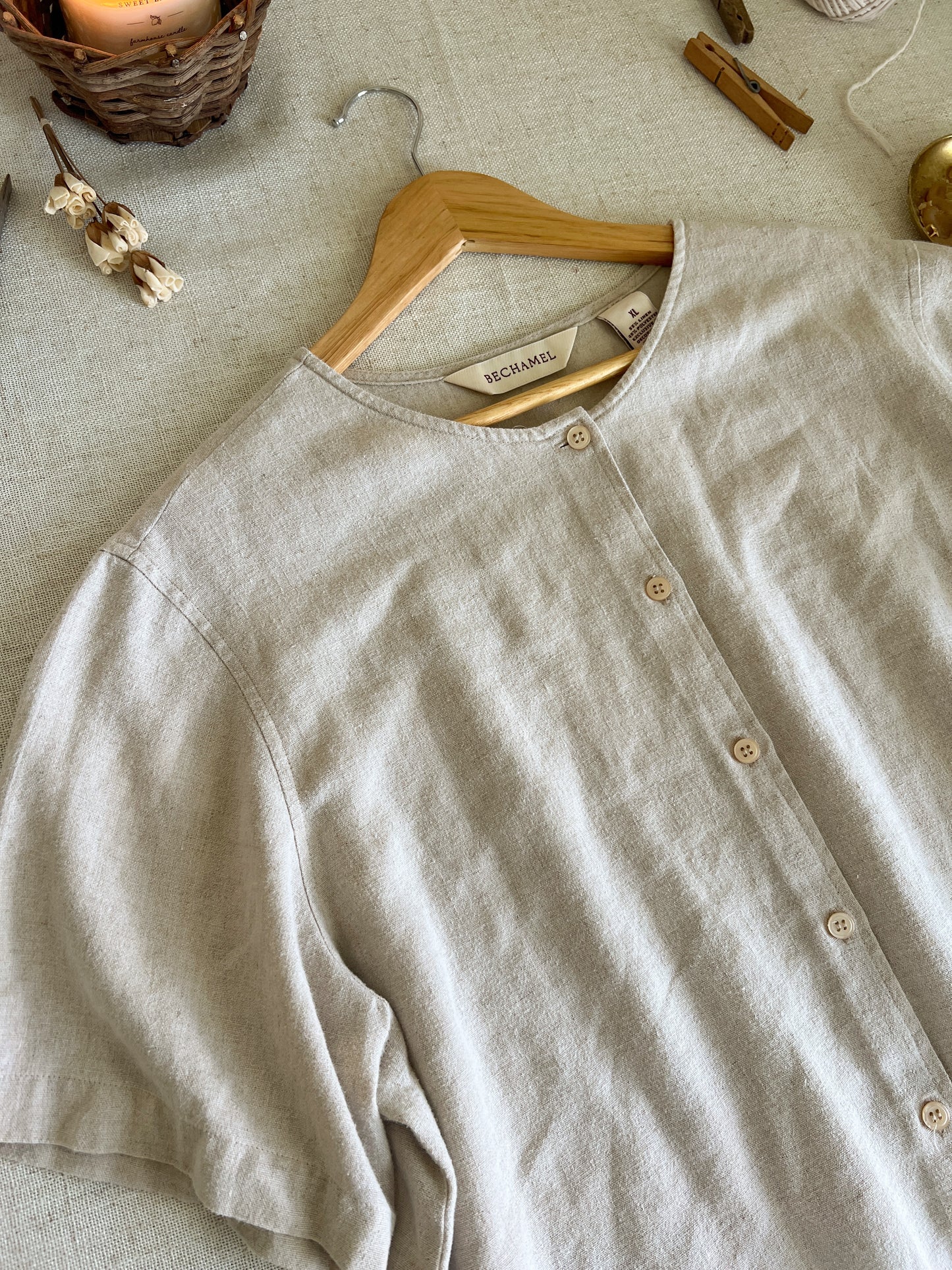Beautiful Linen Blouse (XL)