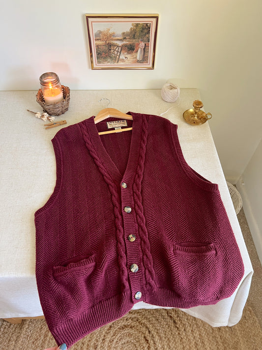 Vintage Sweater Vest (XL)