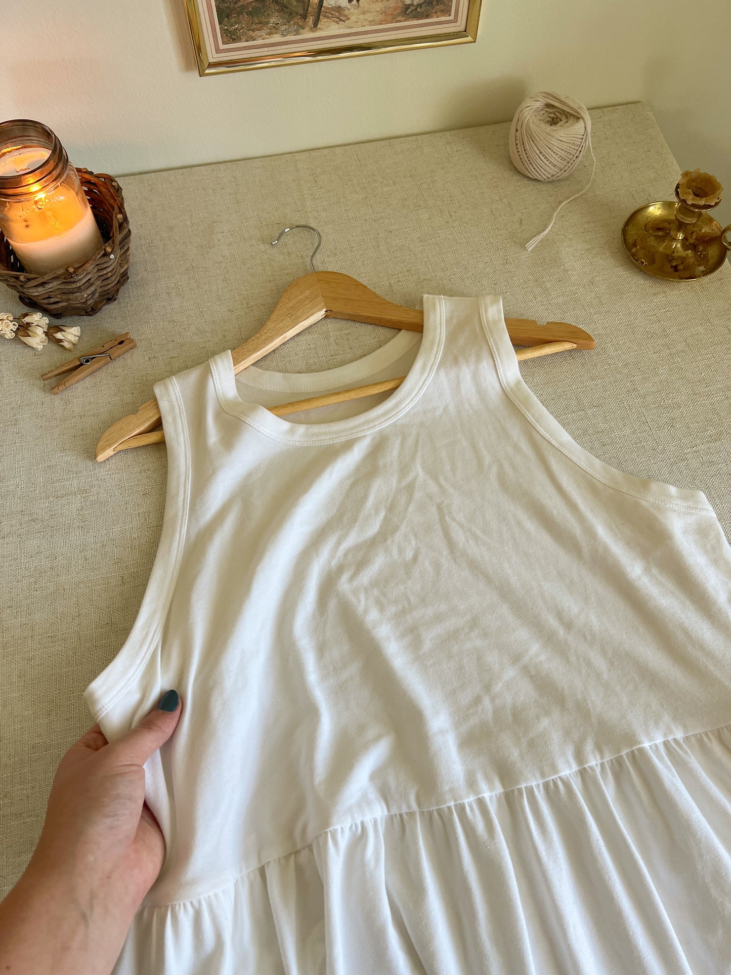Coziest White Dress (XXL)