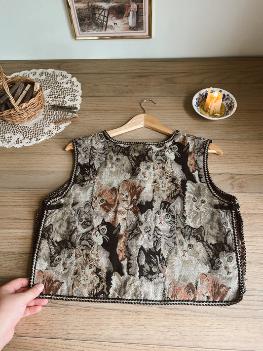 Cat Tapestry Vest (XS-L)