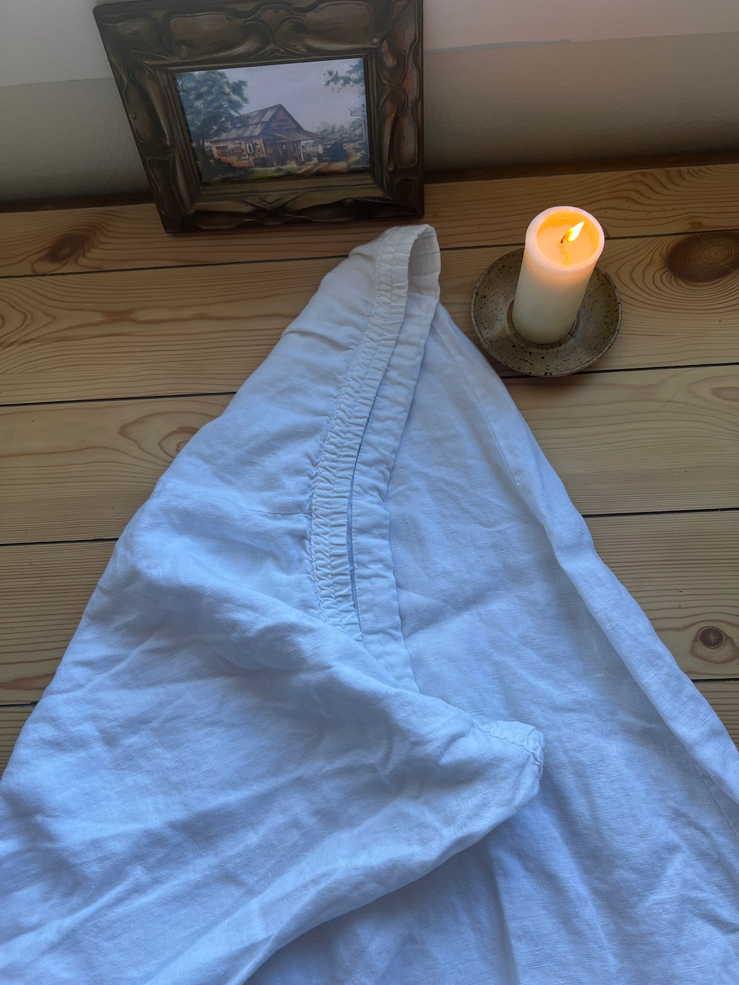 White Linen Skirt (2X)