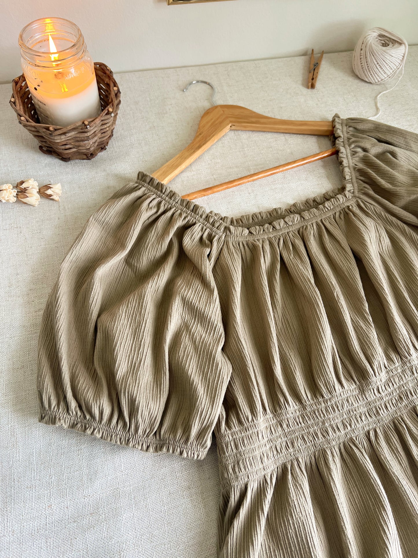 Adorable Sage Green Blouse (XL)
