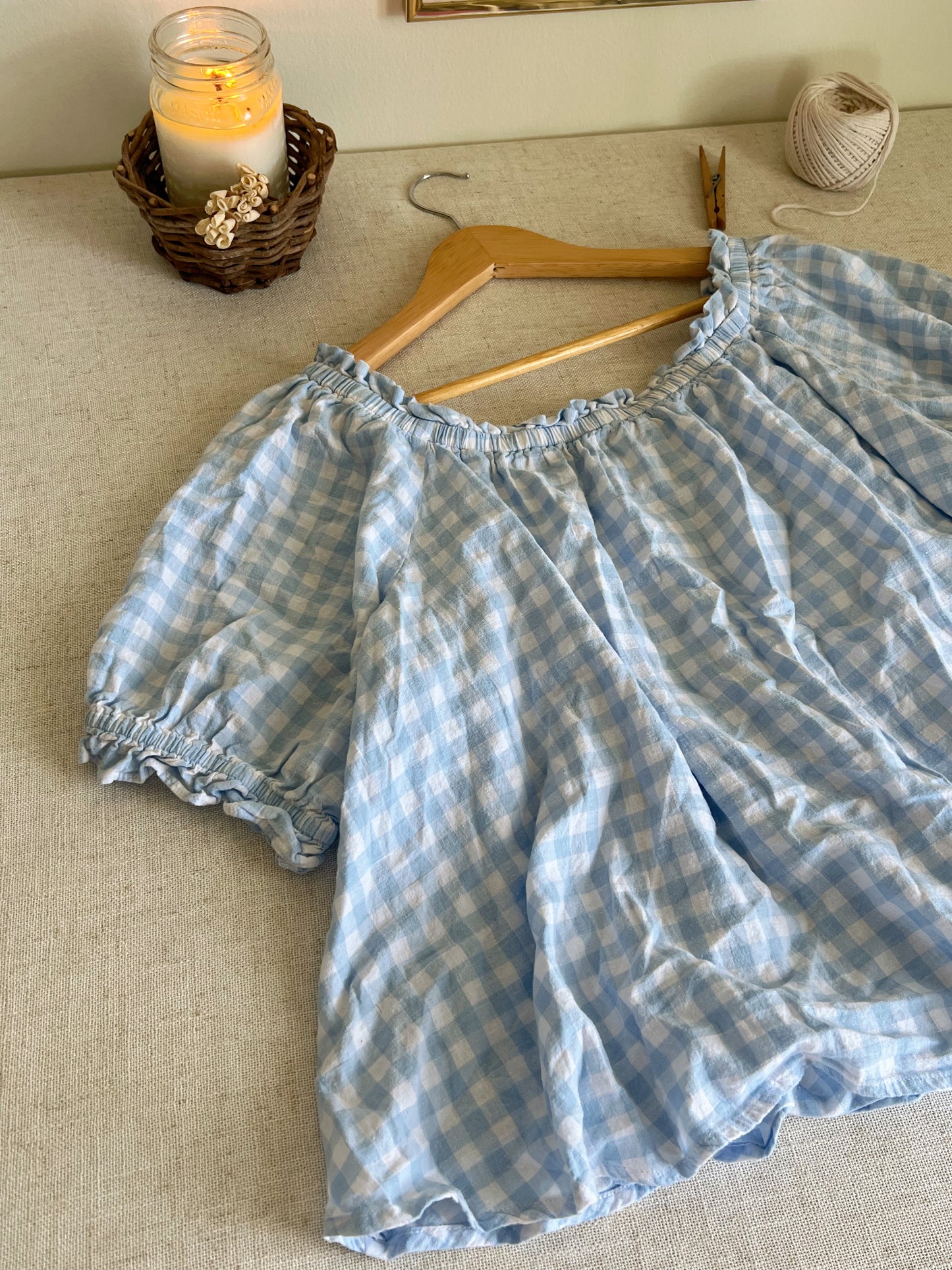 Gingham Blouse (XL)