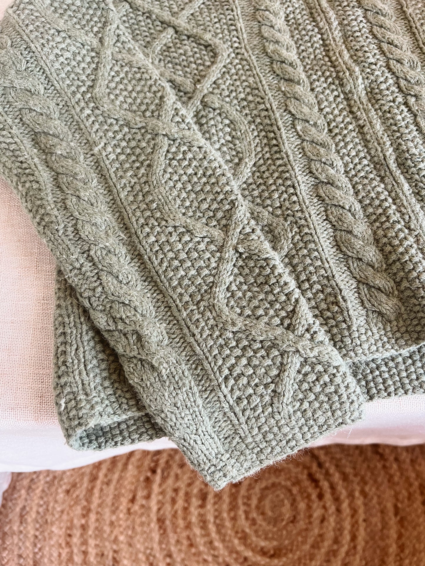 Vintage Zip Up Sweater (M)