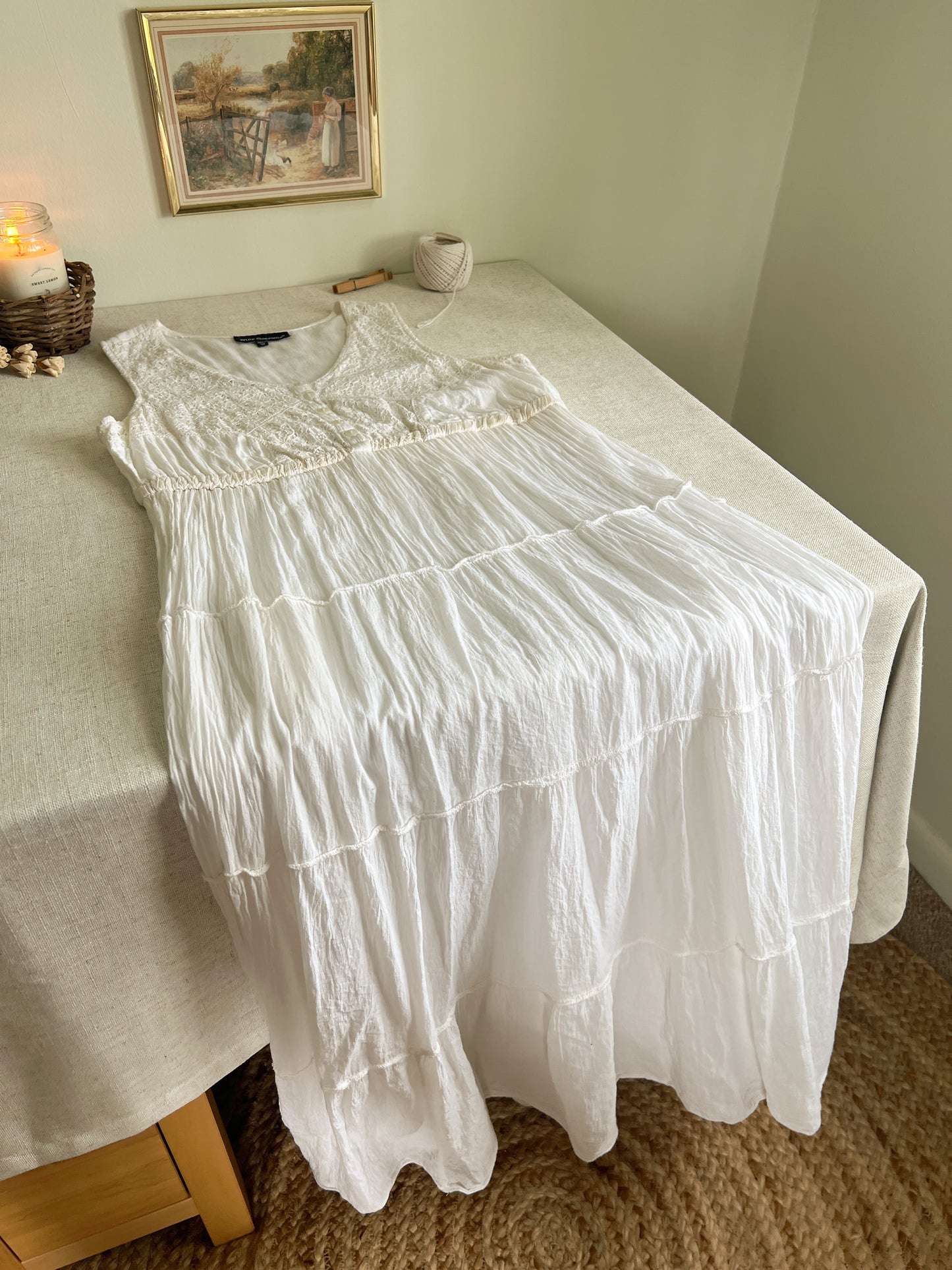 Vintage Cotton Dress (XL)