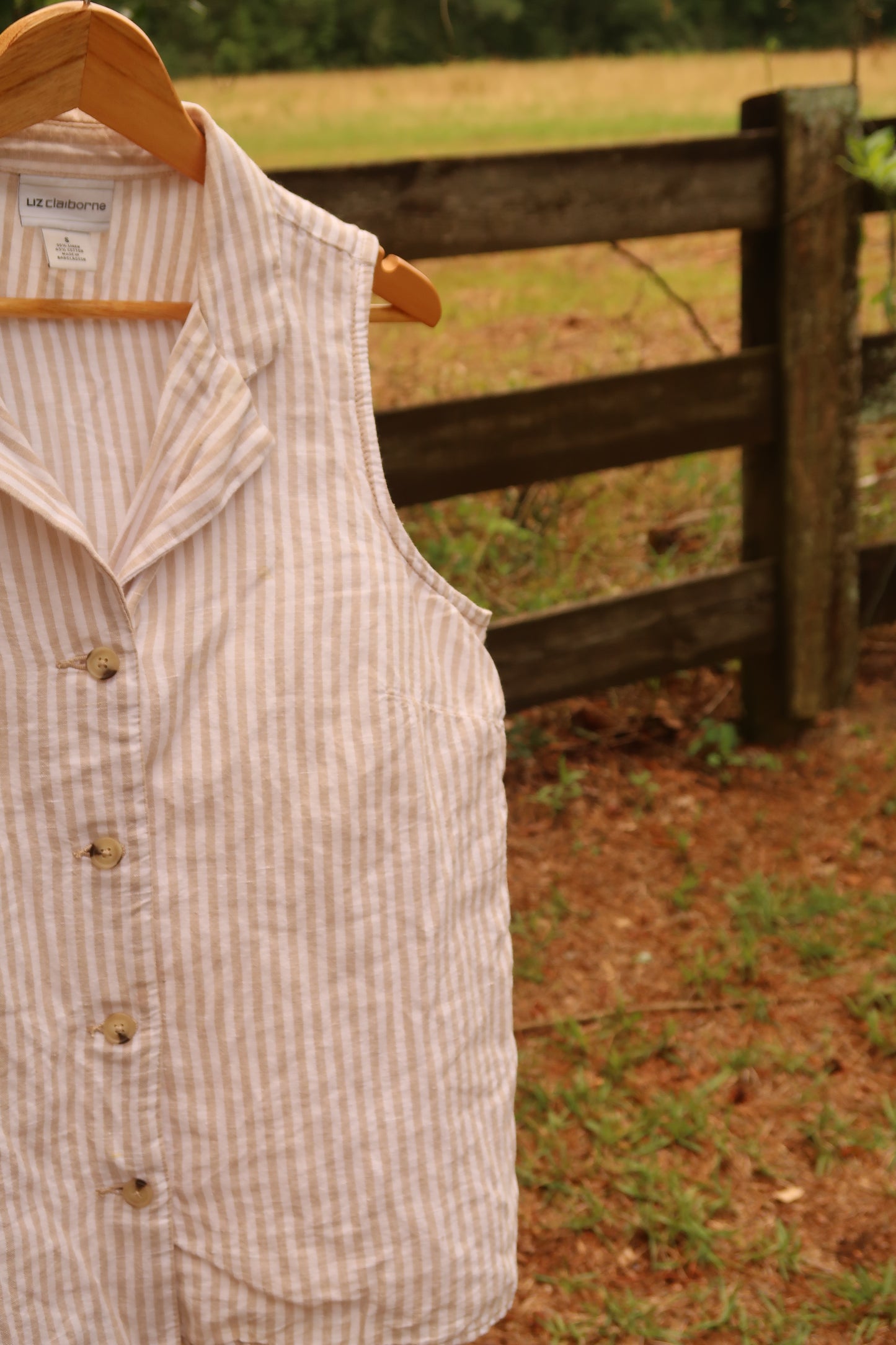 Liz Claiborne Linen Tank (S)