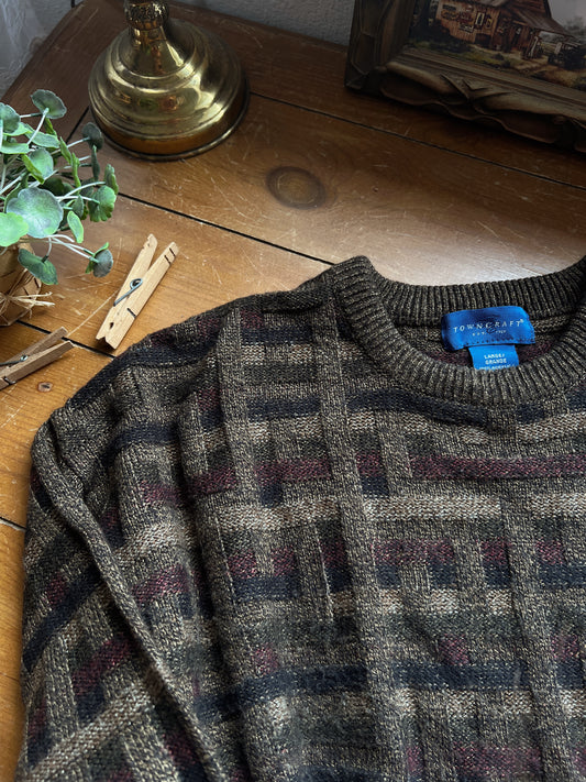 Vtg Grandpa Sweater (XL)