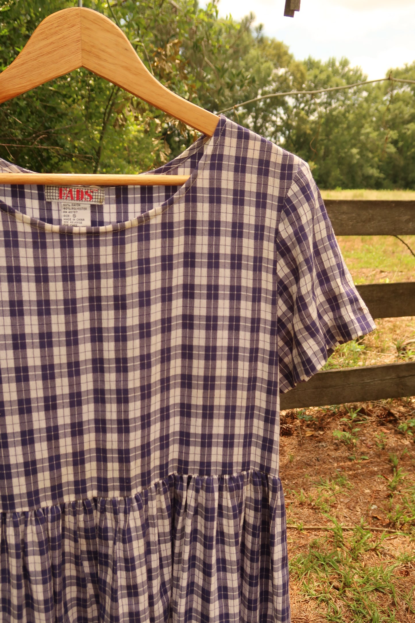 Vintage Plaid Dress (S)