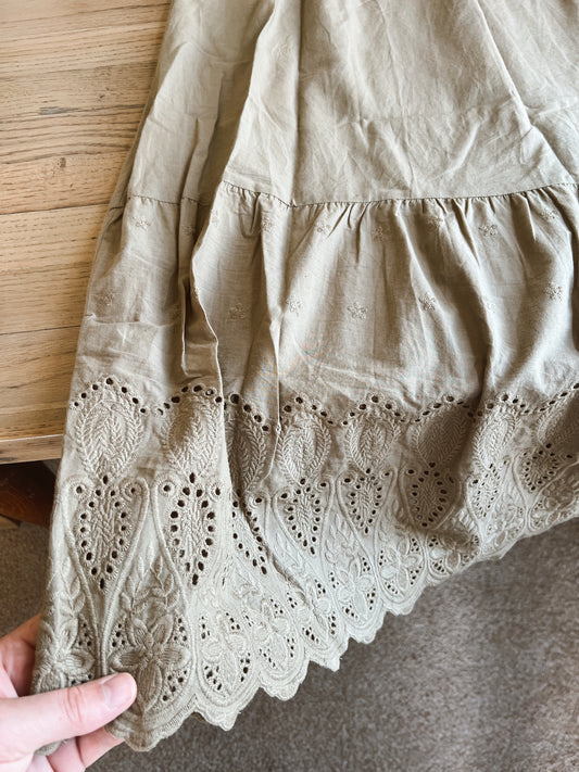 Sage Neuflora Maxi Skirt (L)