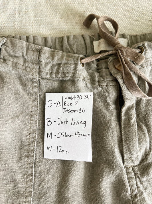 Sage Linen Pants (XL)