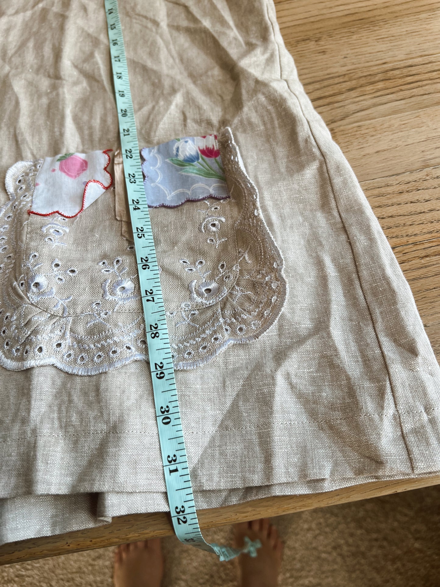 Gorgeous Upcycled Linen Blouse (XL)