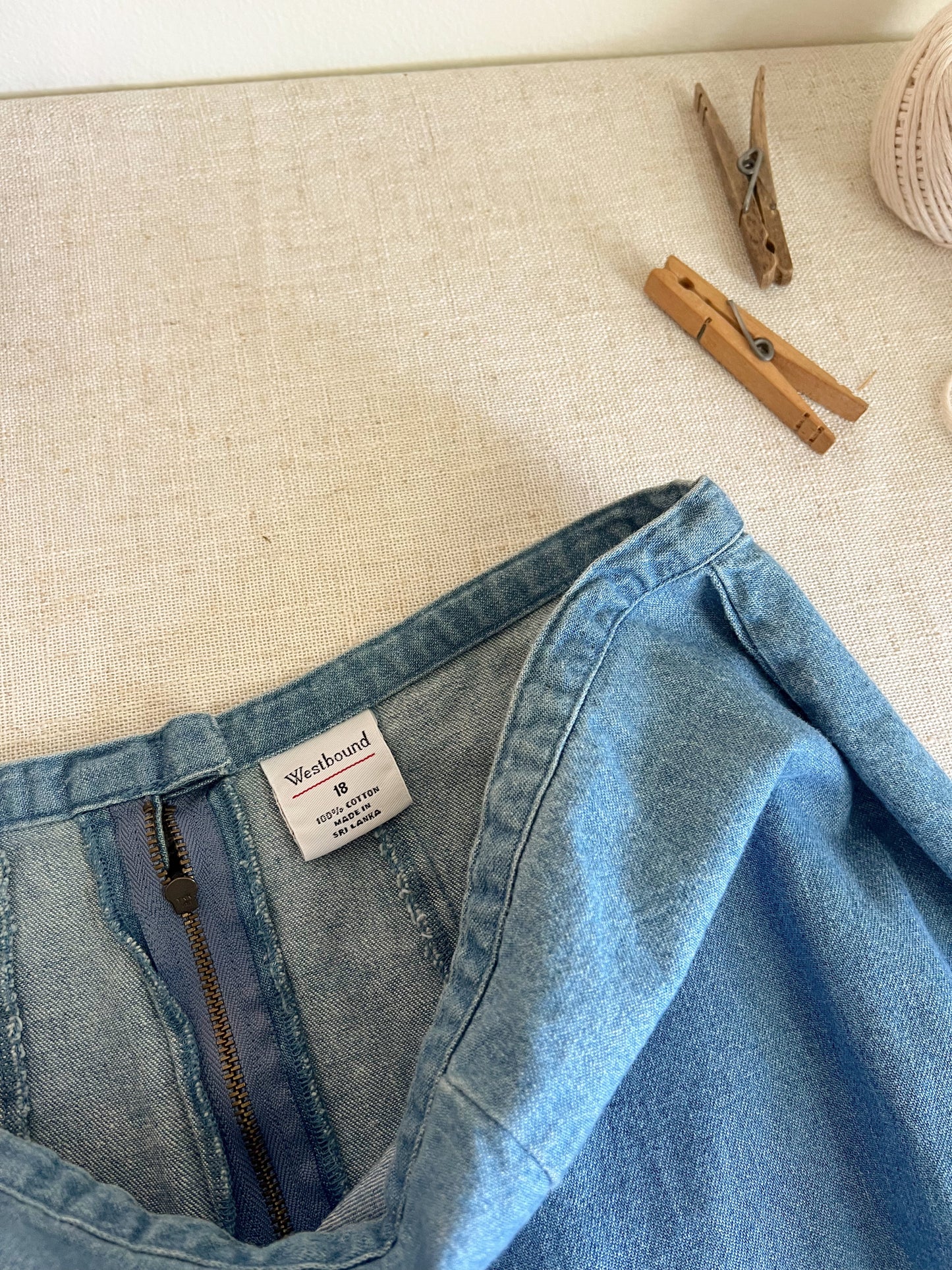 Vintage Denim Skirt (18)