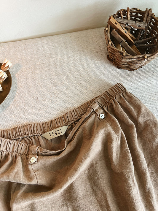 Vintage Linen Skirt (M)