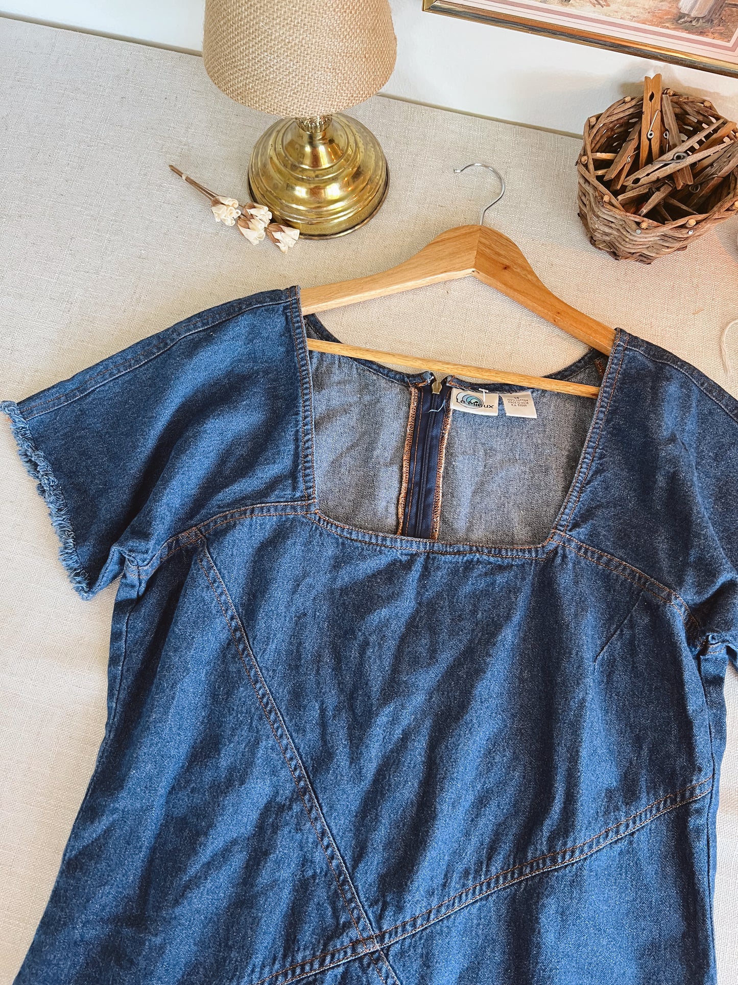 Adorable Denim Dress (L)