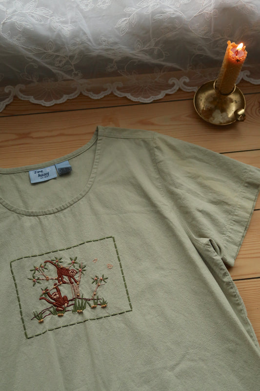 Vintage Monkey Dress (L)