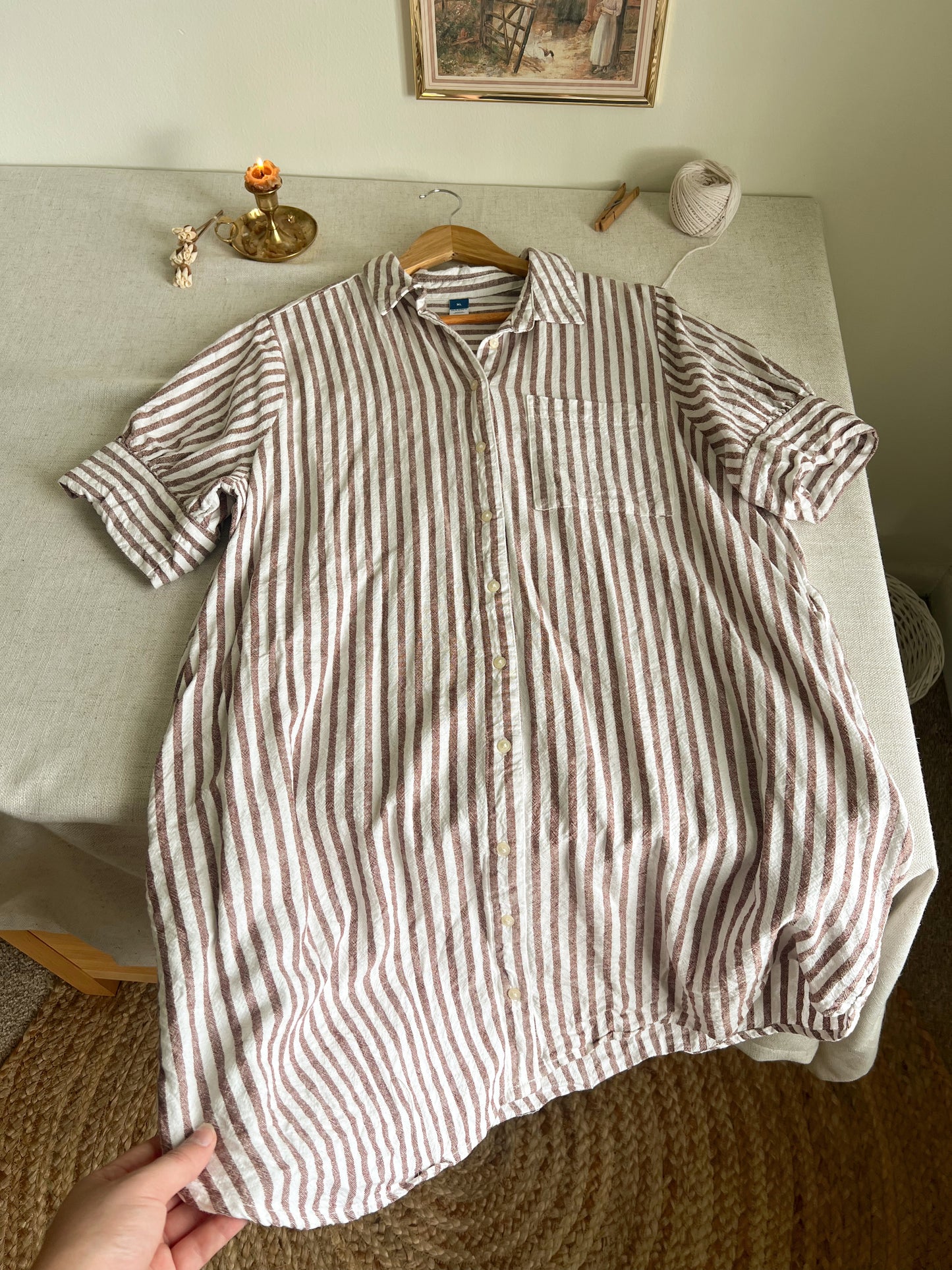 Linen Blend Dress (XL)