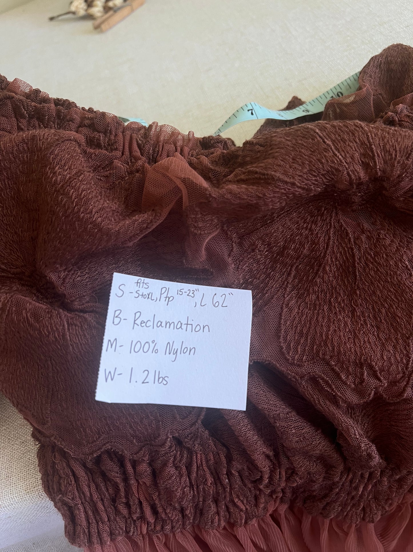 Gorgeous Reclamation Dress (fits s to xl)