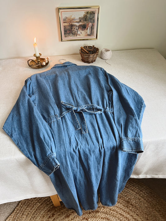Vintage Denim Dress (XL)