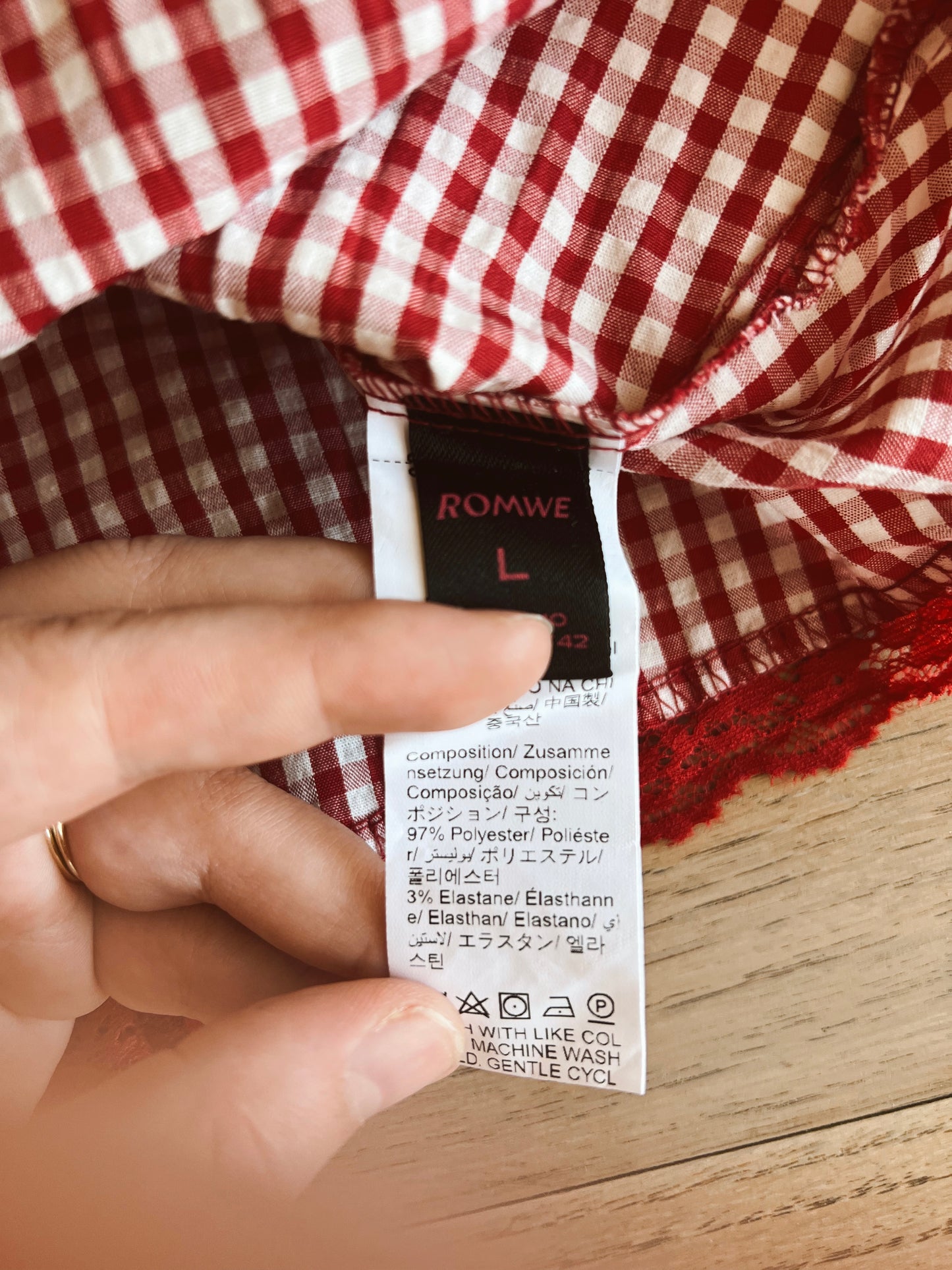 Gingham Tank (L)
