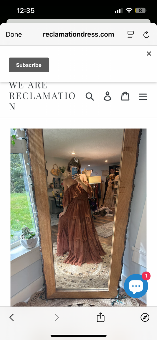 Gorgeous Reclamation Dress (fits s to xl)