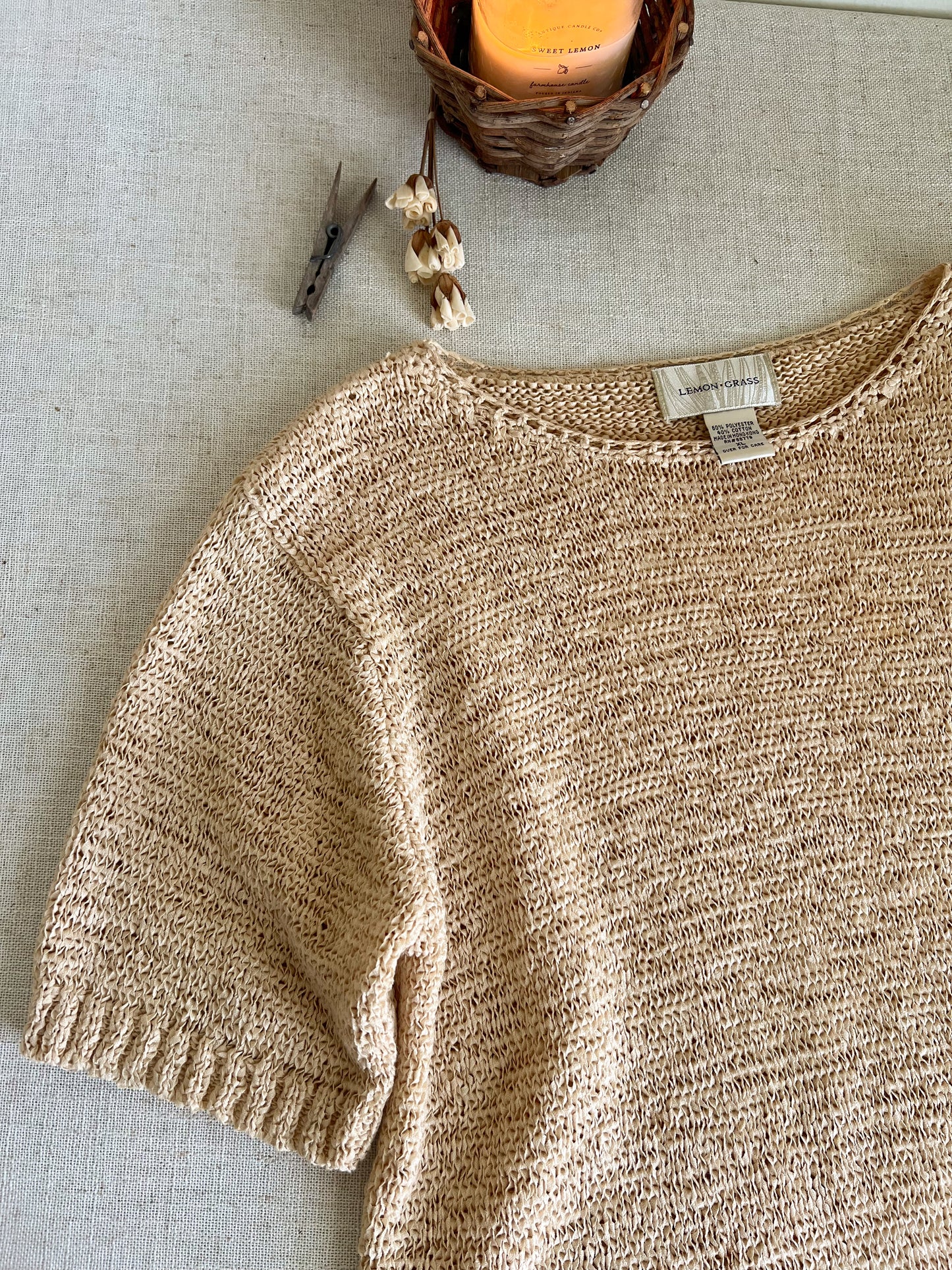 Vintage Knit Blouse (XL)
