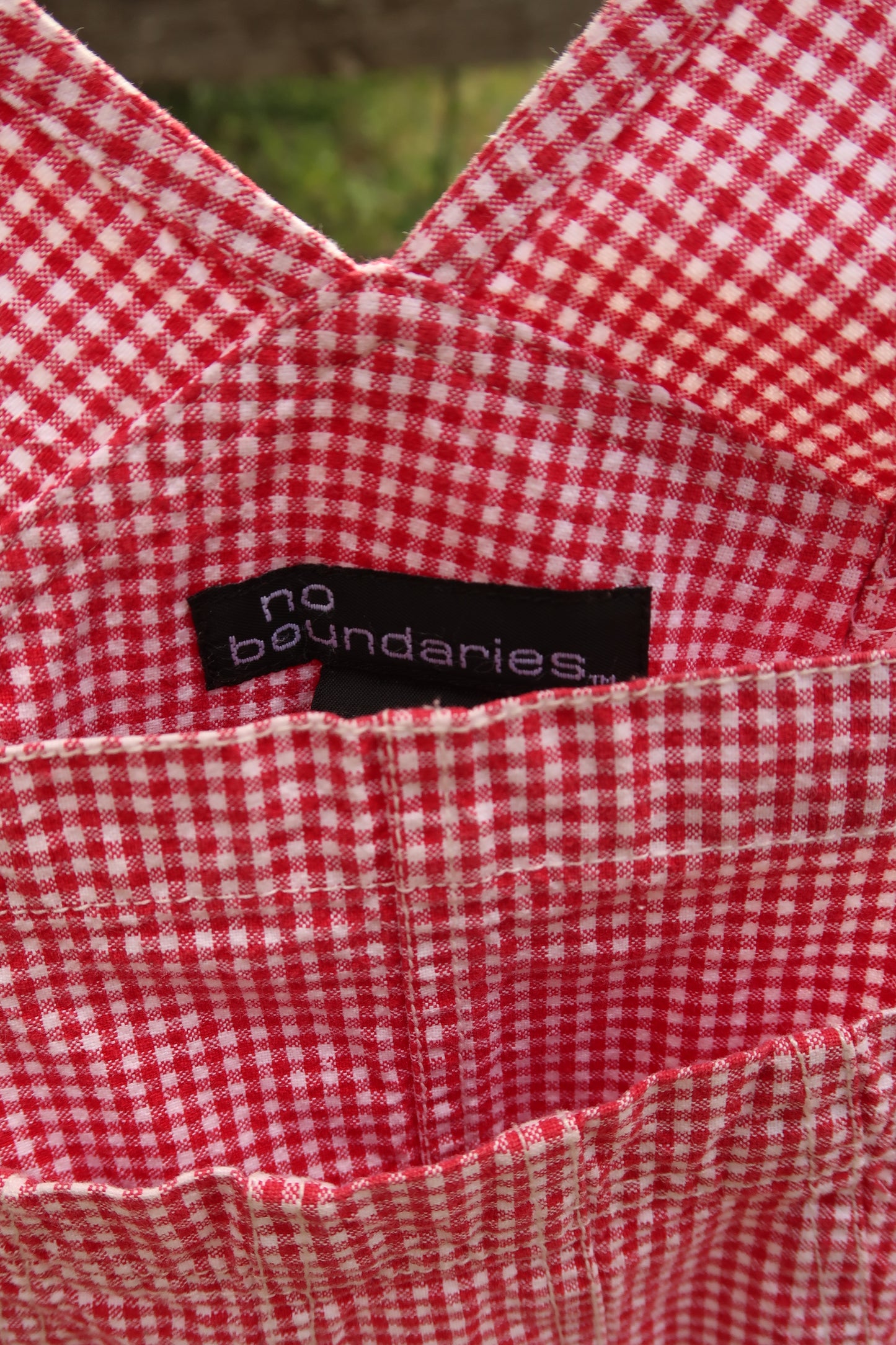 Vintage Gingham Overalls (S)