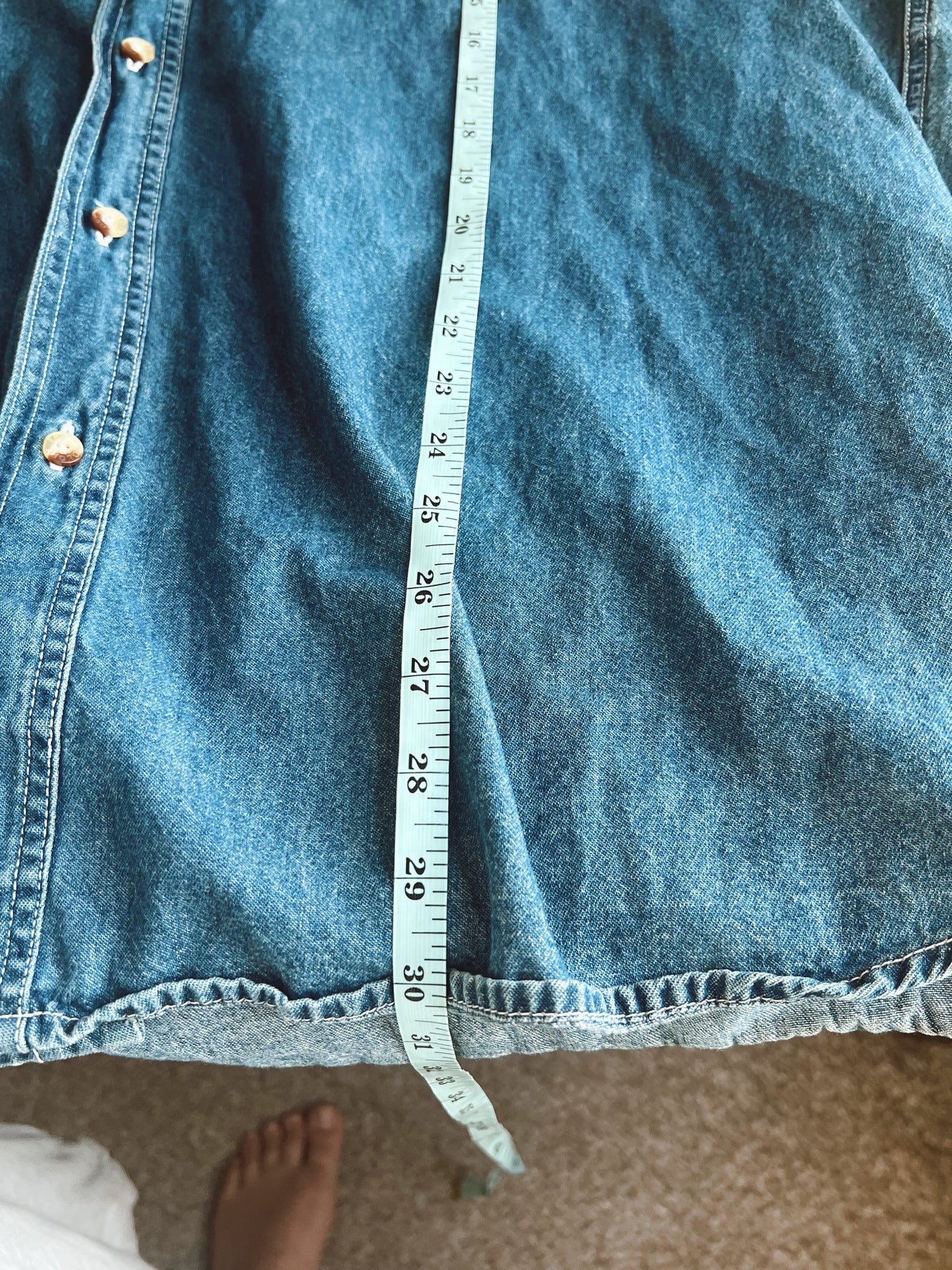 Vintage Denim Button Up (XL)