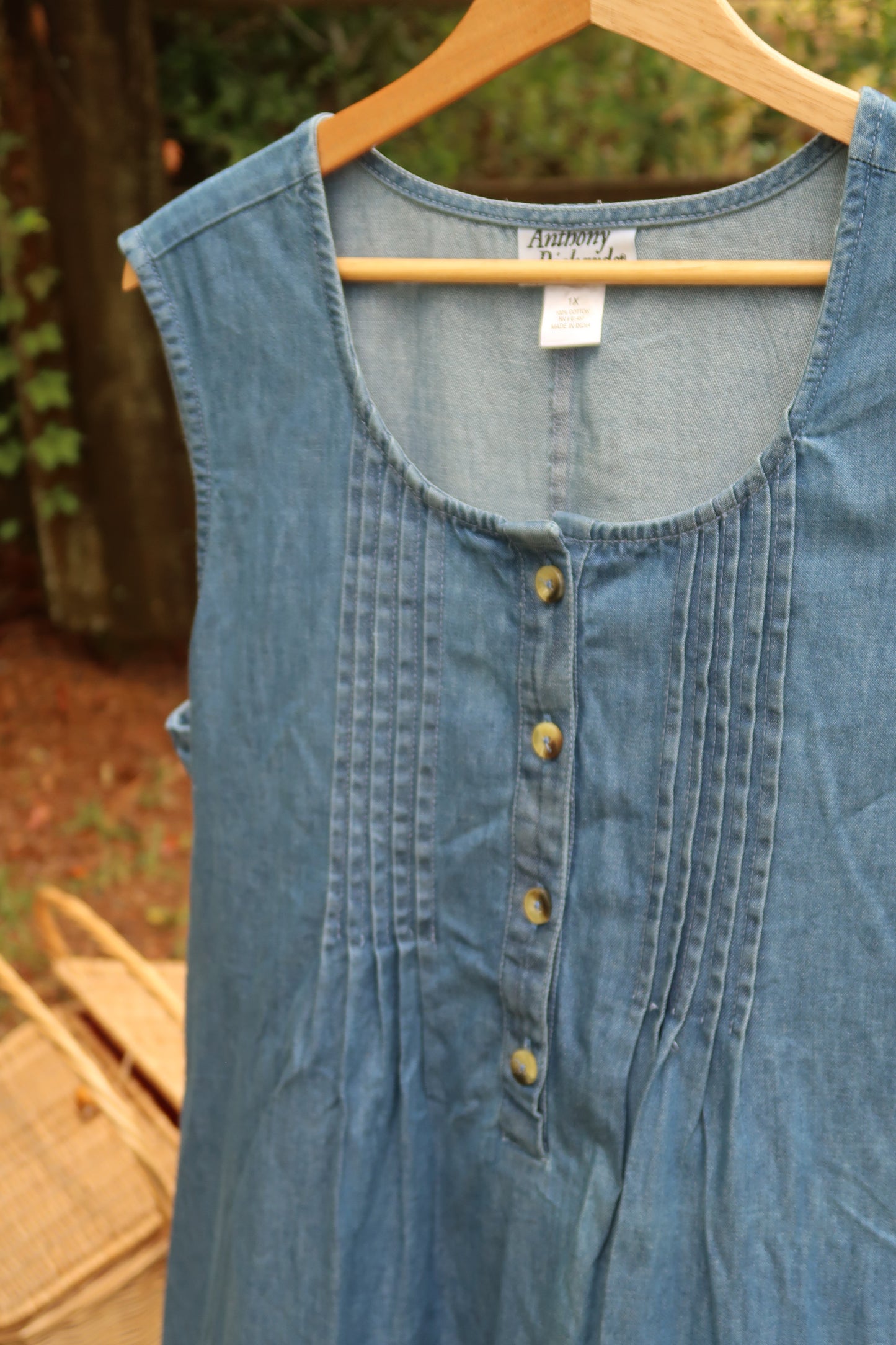 Vintage Denim Dress (1X)