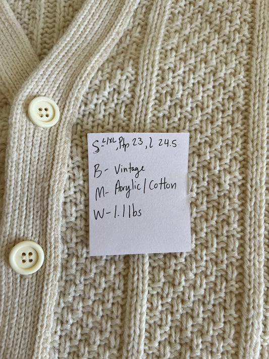 Vintage Knit Cardigan (L/XL)