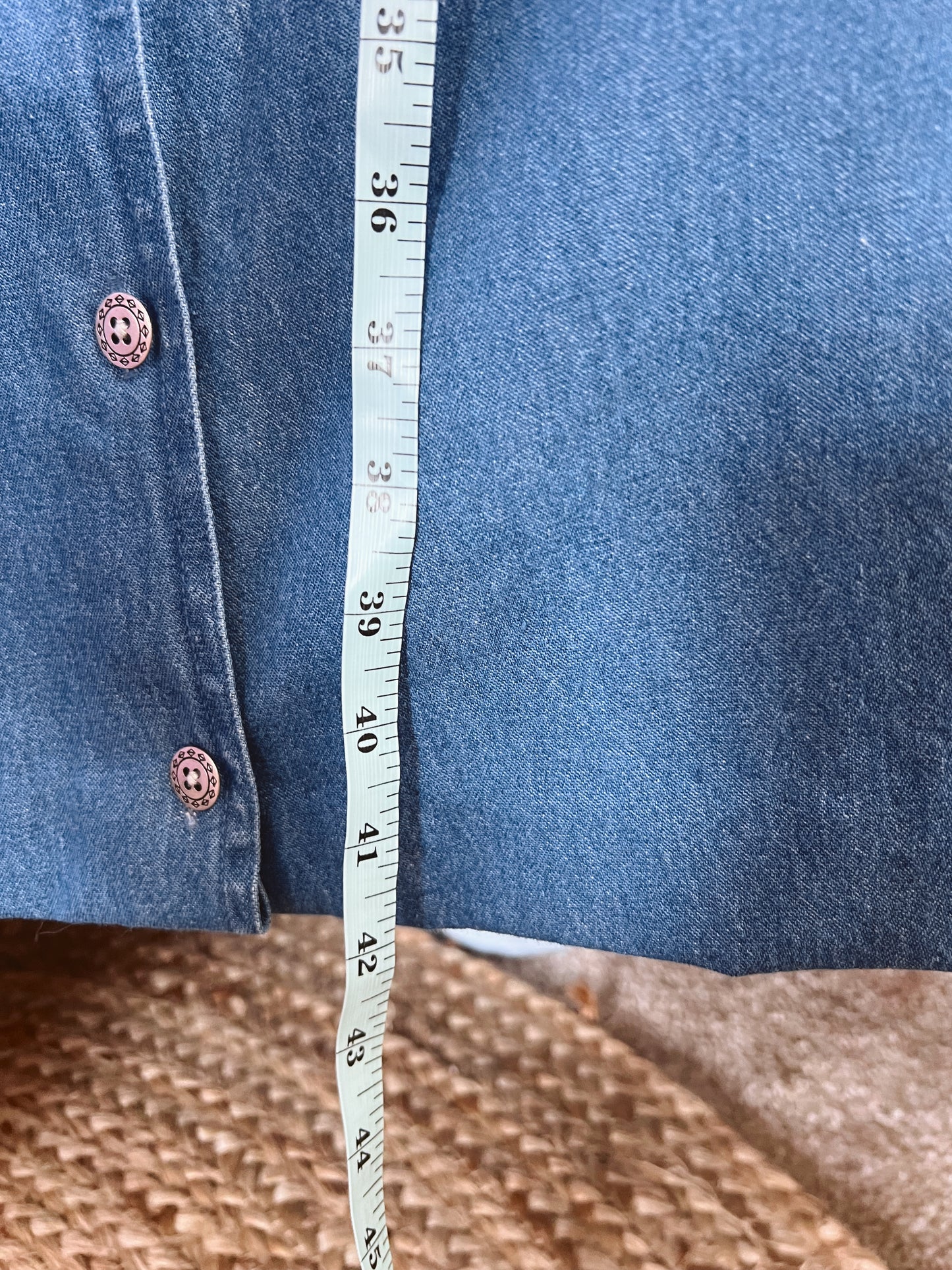Vintage Denim Dress (L)