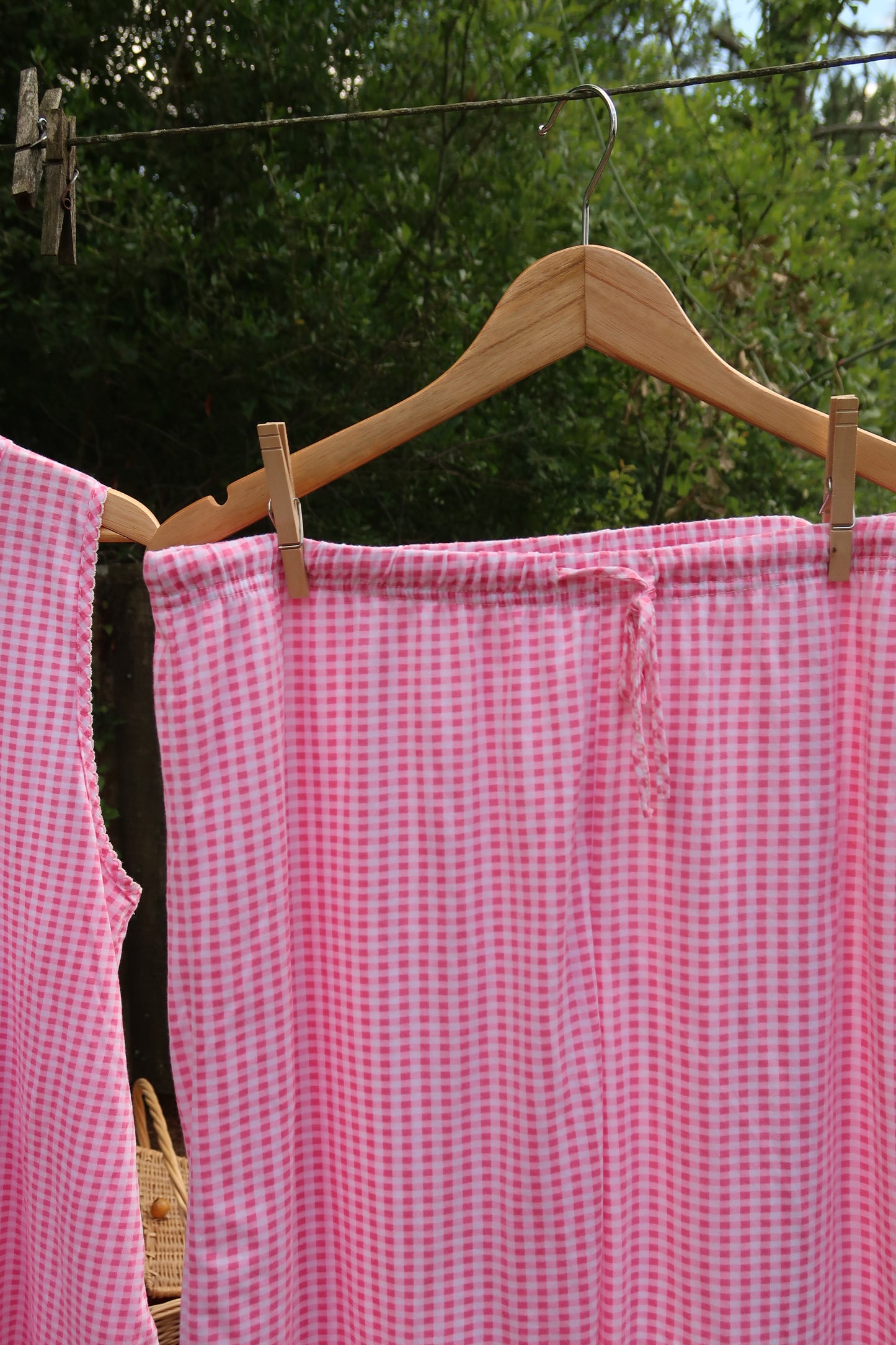 Vintage Gingham PJ Set (L)