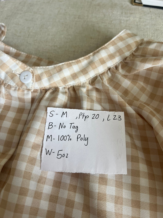 Gingham Blouse (M)