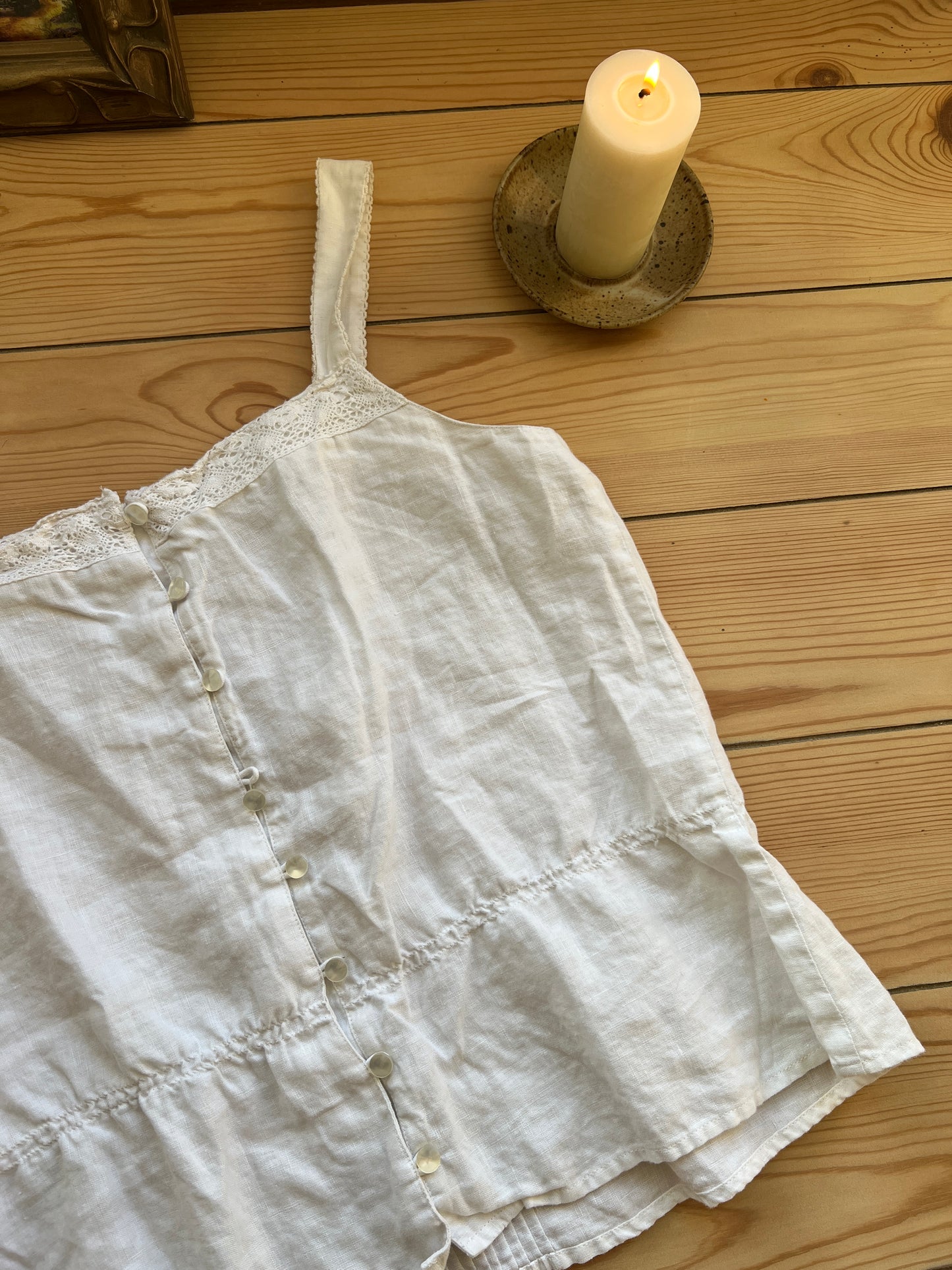 Dainty Linen Tank (M)