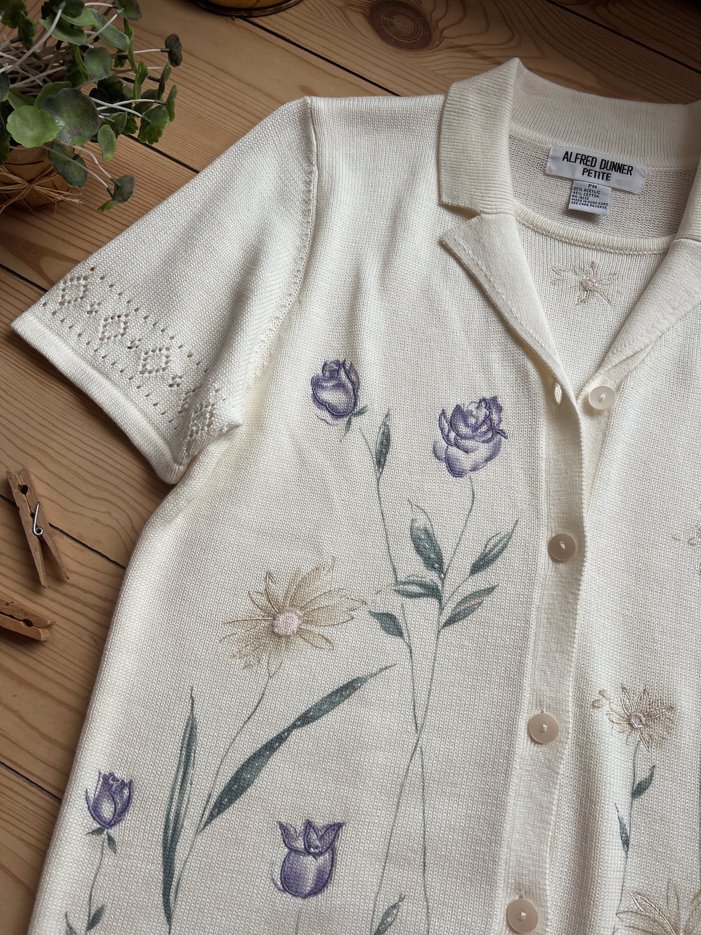Vintage Floral Blouse (M)