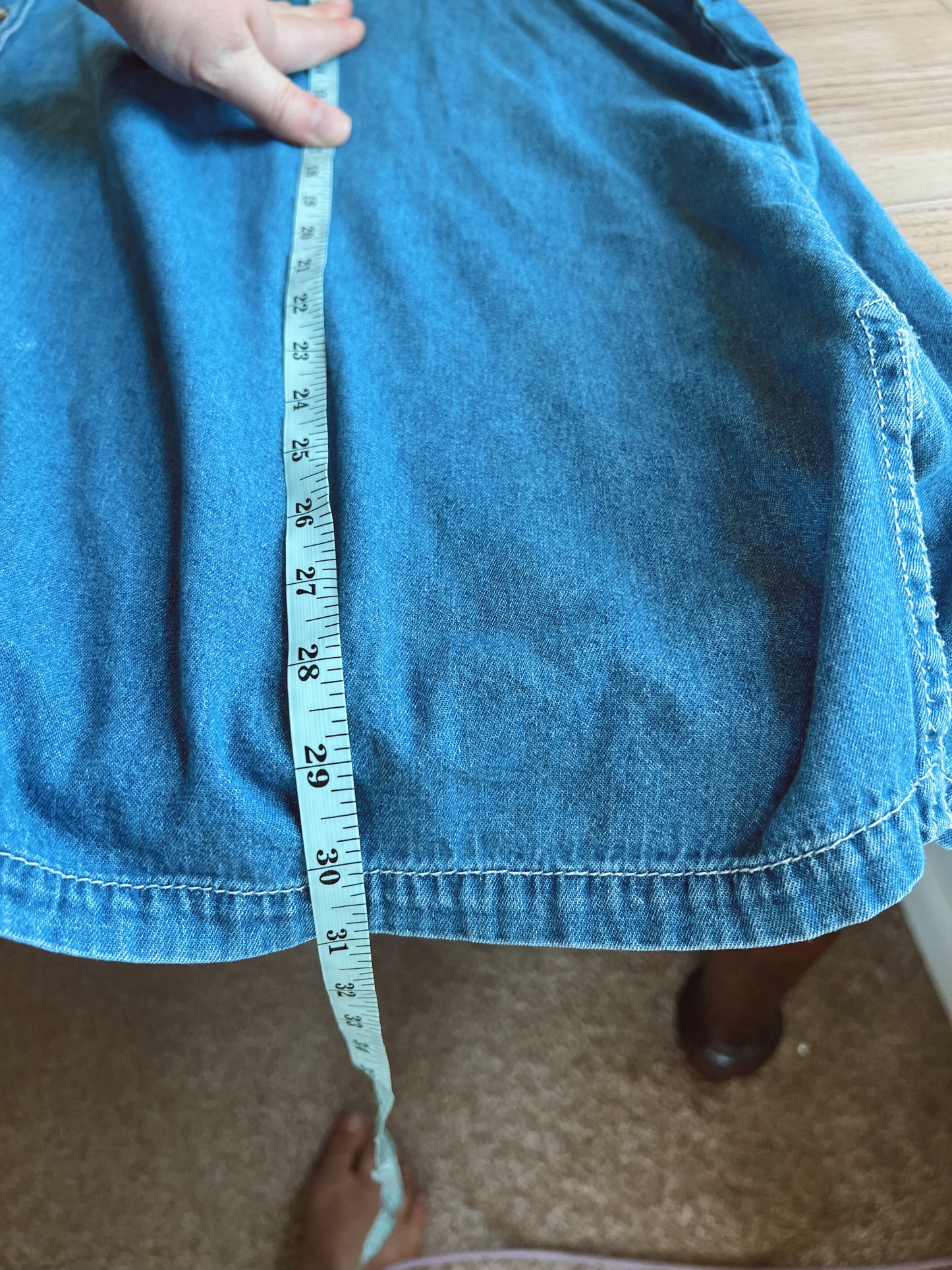 Adorable Denim Button-Up (20W)