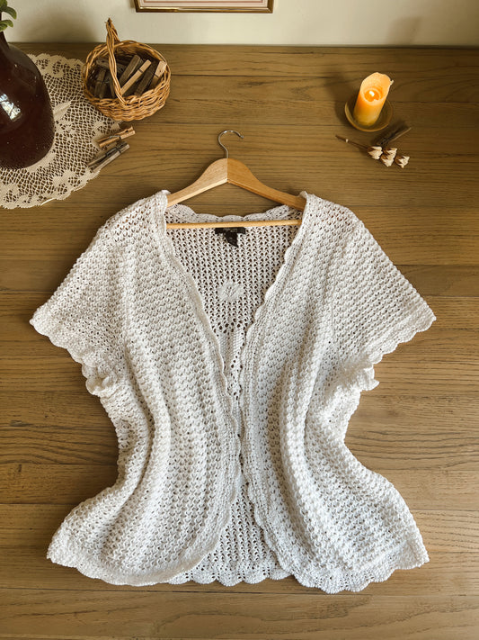 Cotton Crochet Cardigan (2x/3x)