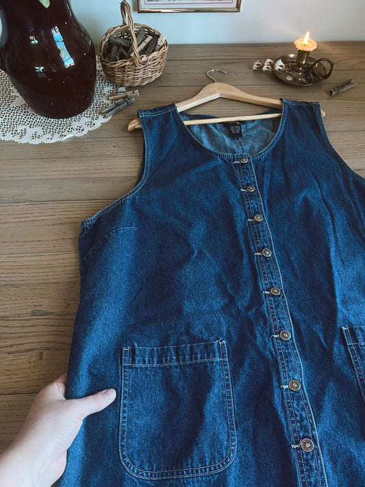 Vintage Denim Dress (2/3X)