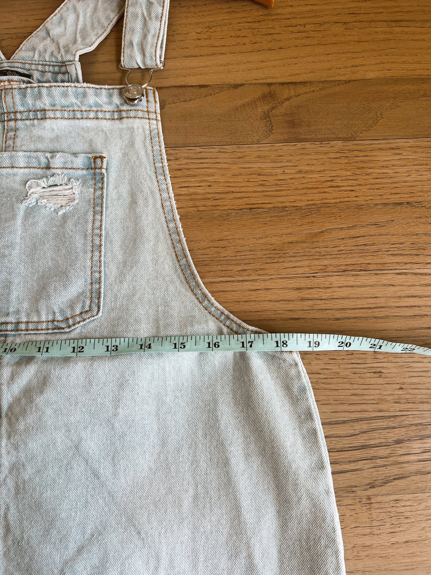 Denim Overall Dress (L)