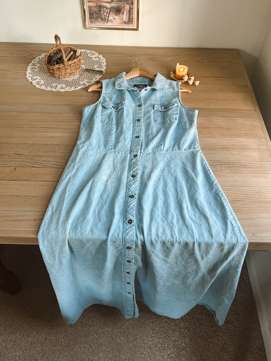 Light Wash Denim Dress (14T)