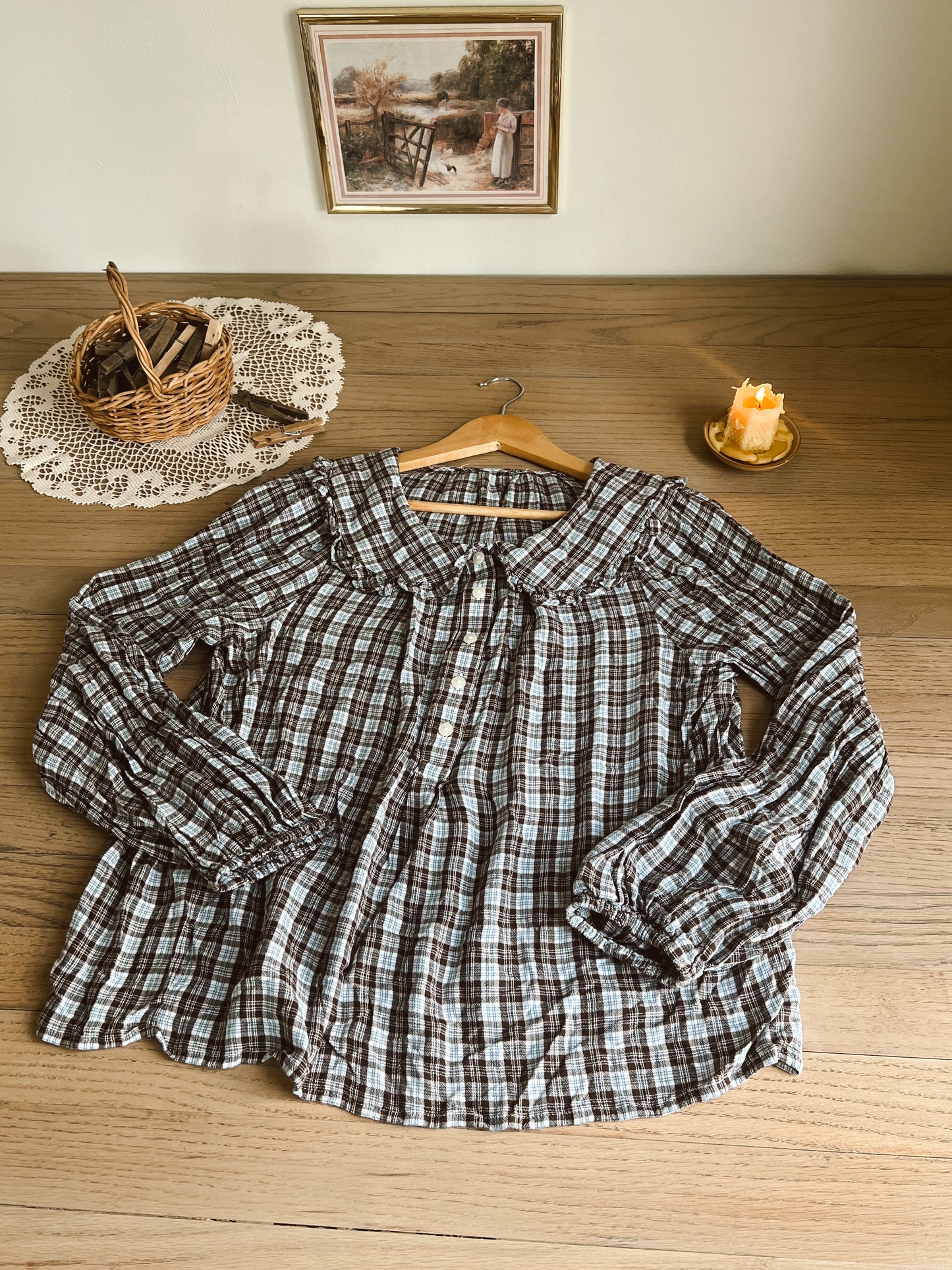 Peter Pan Collared Blouse (S)