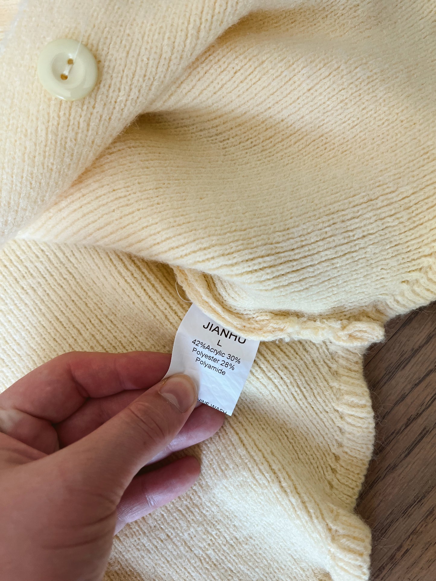 Butter Yellow Cardigan (XL)