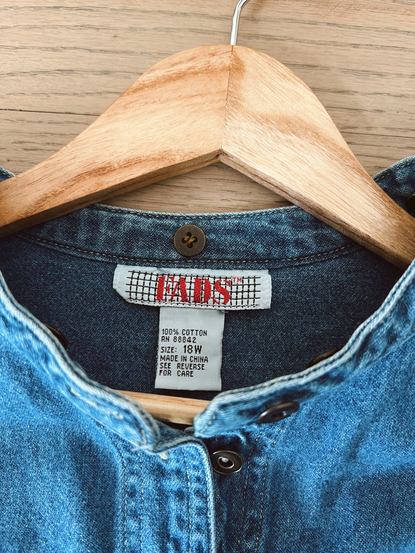 Vintage Denim Dress (XL)