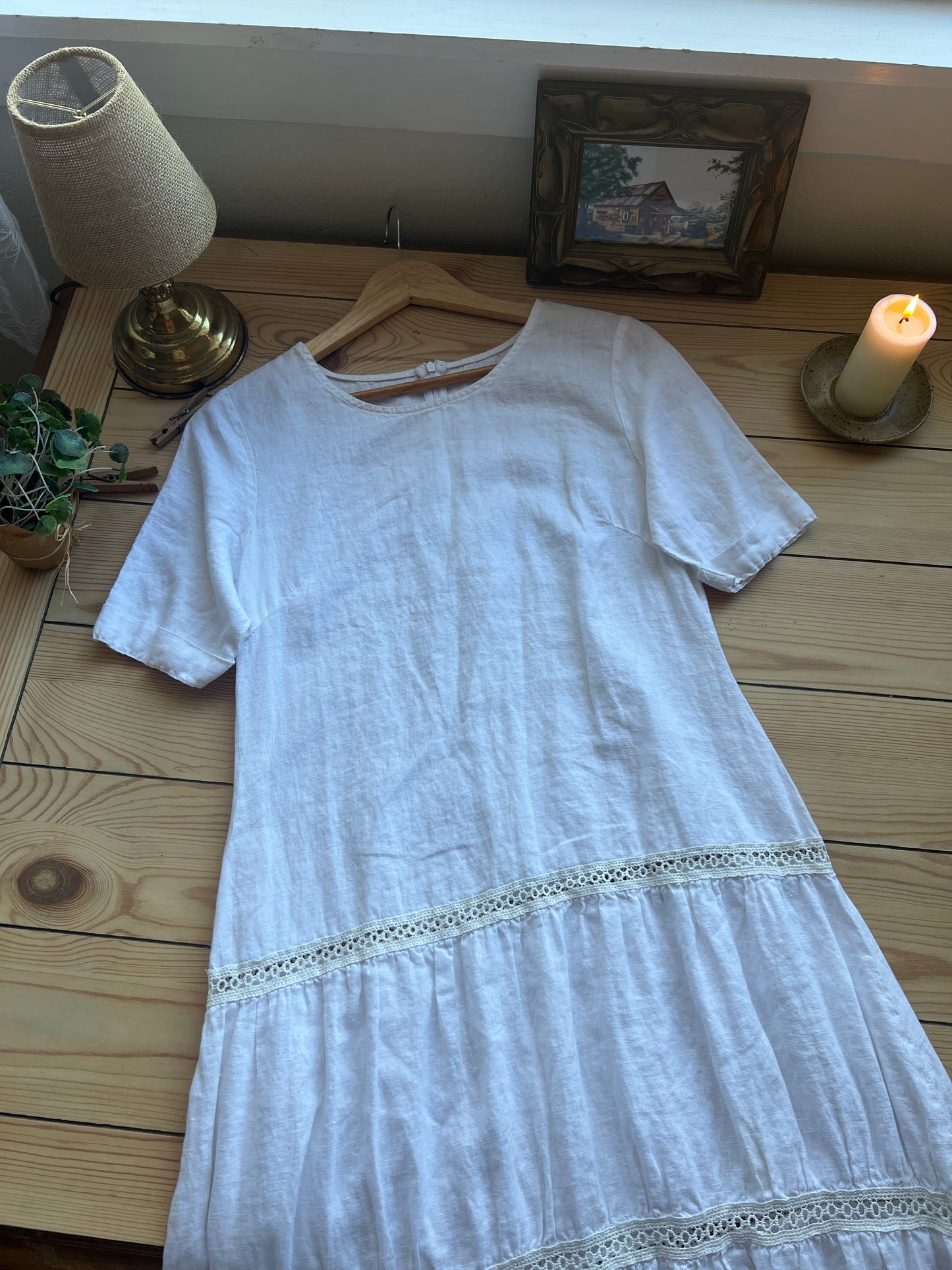 100% Linen Dress (M)