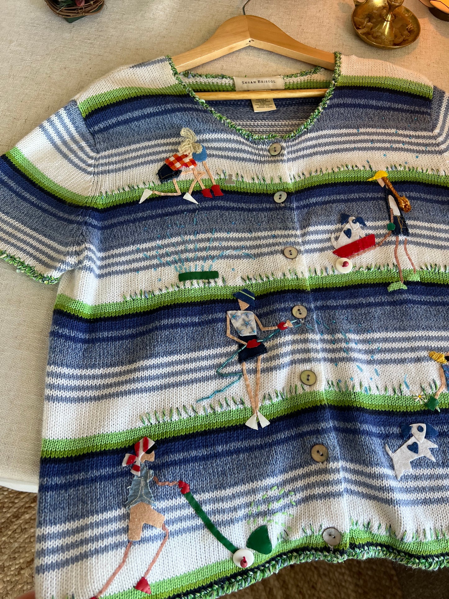Vtg Garden Girl Blouse (M)