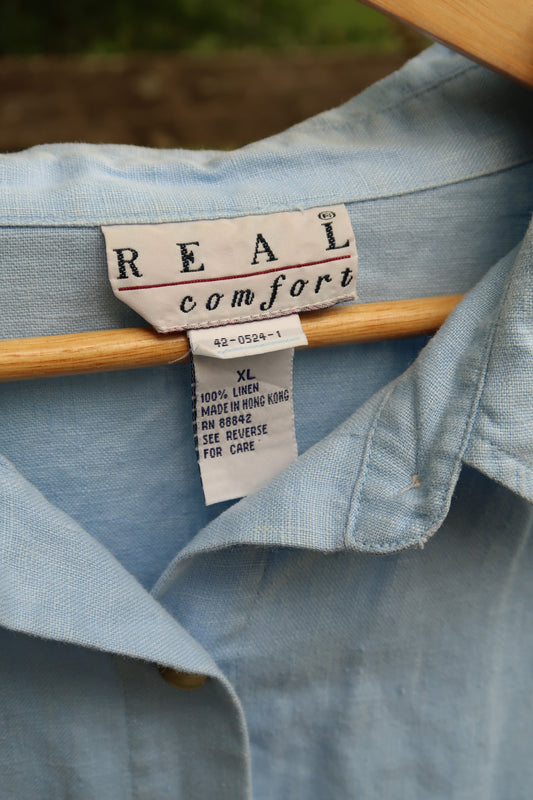 100% Linen Blouse (XL)