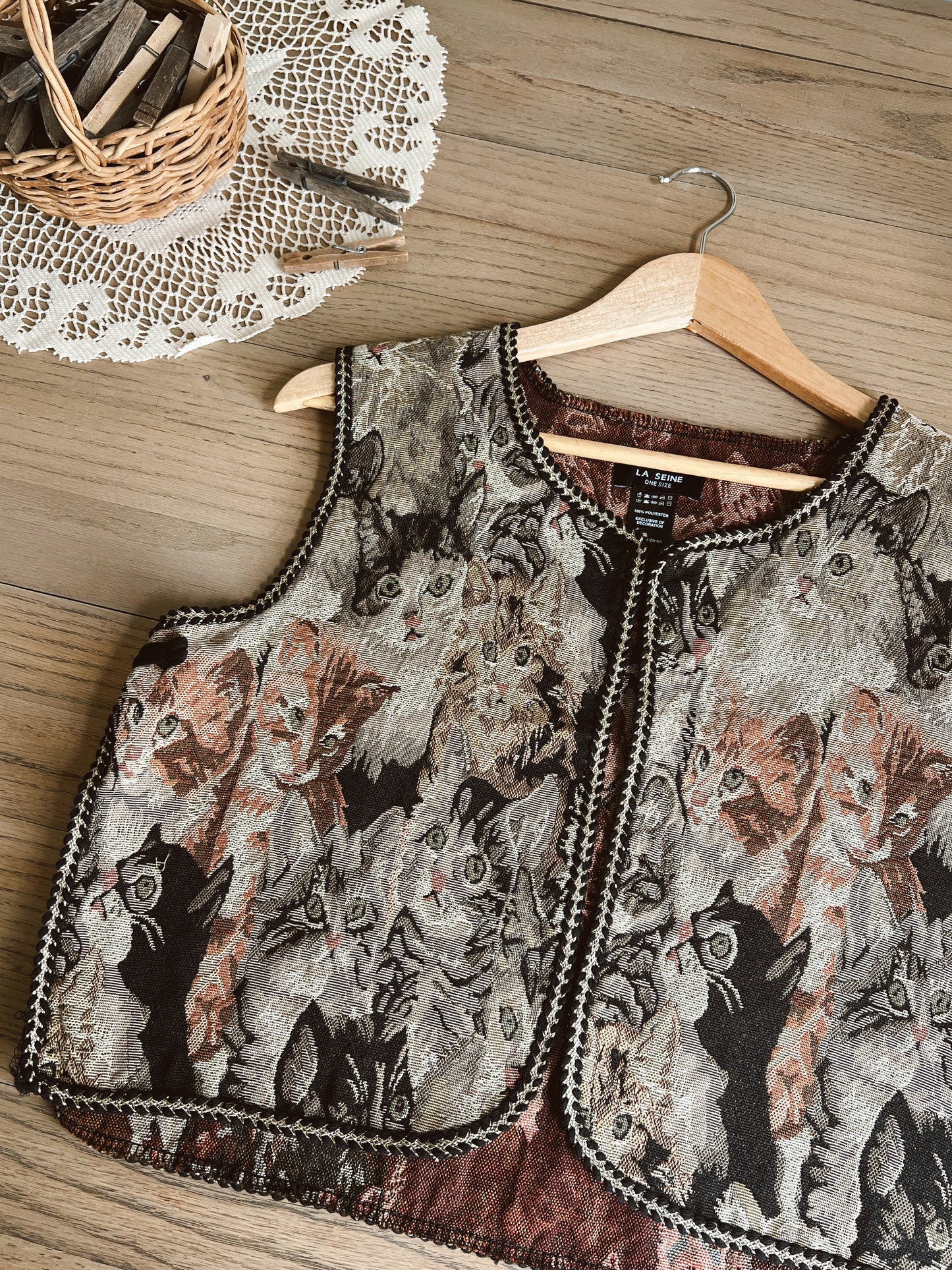 Cat Tapestry Vest (XS-L)