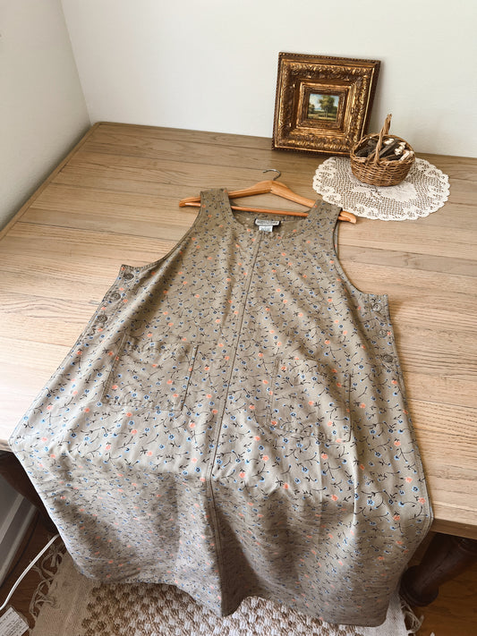 Vintage Floral Dress (XL)