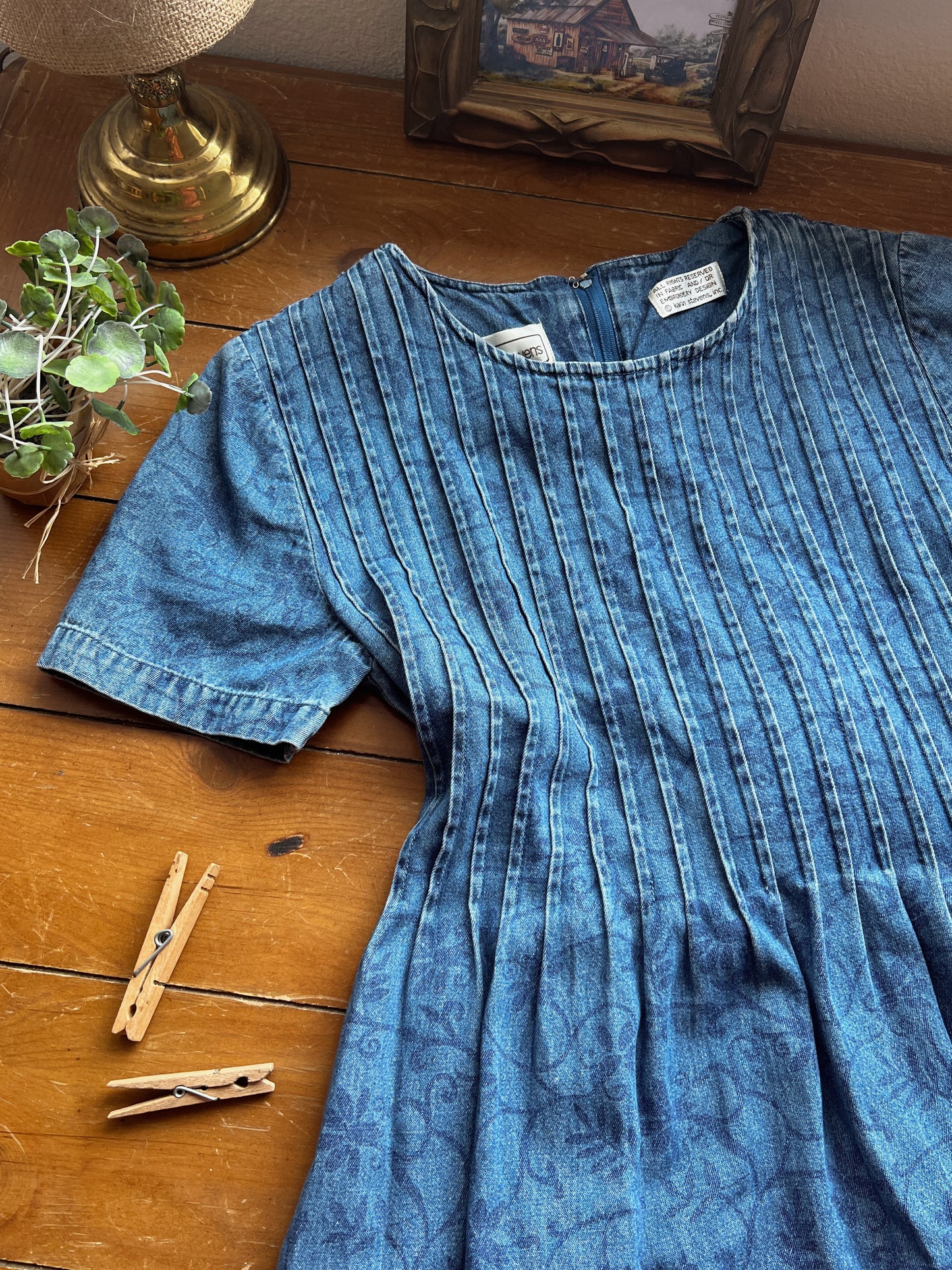 Vtg Denim Dress (8)