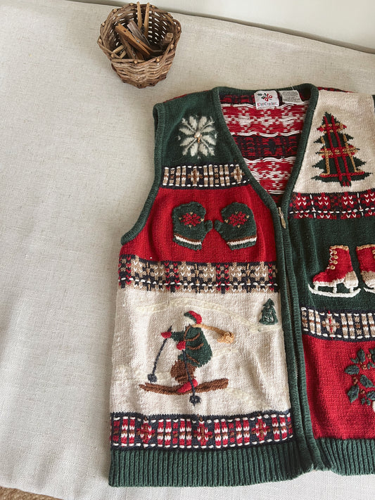 Vintage Christmas Sweater (L)